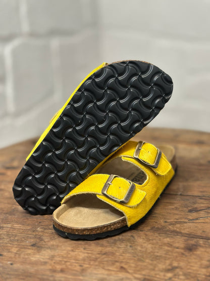 Nu-pieds CUBANAS Poilus jaune femme