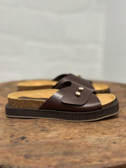 Nu-pieds PALOMITAS by PALOMA BARCELO marron femme