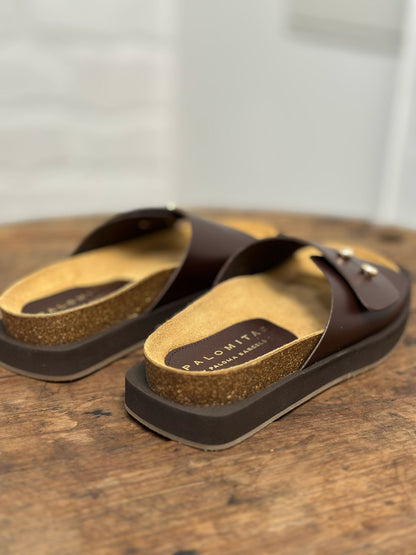 Nu-pieds PALOMITAS by PALOMA BARCELO marron femme