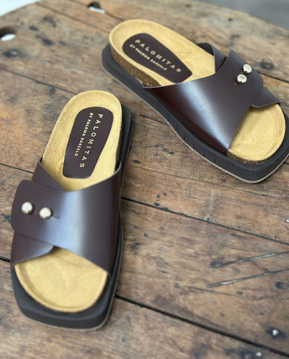 Nu-pieds PALOMITAS by PALOMA BARCELO marron femme