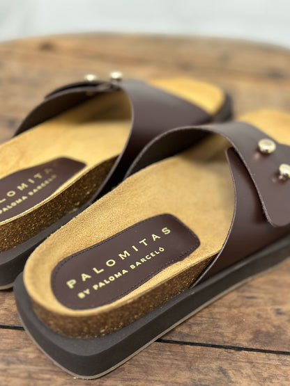 Nu-pieds PALOMITAS by PALOMA BARCELO marron femme