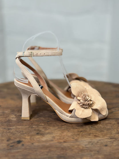 Nu-pieds à talons Angel Alarcon beige femme