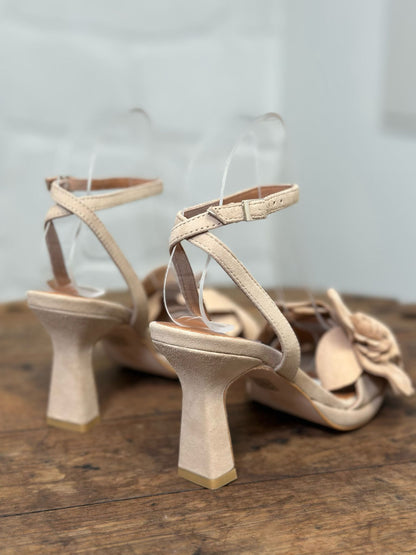 Nu-pieds à talons Angel Alarcon beige femme