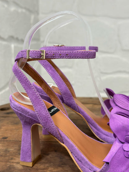 Nu-pieds à talons Angel Alarcon violet femme