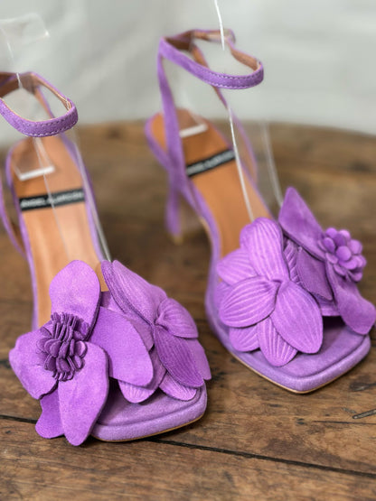 Nu-pieds à talons Angel Alarcon violet femme