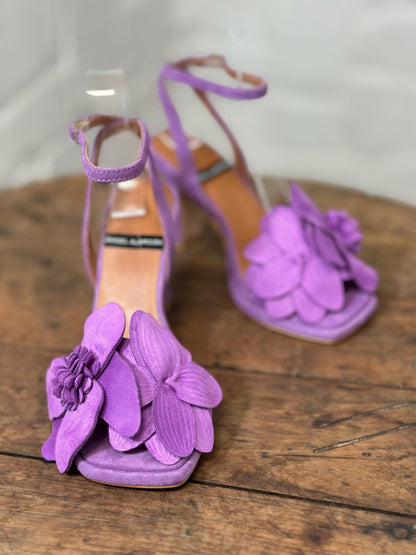Nu-pieds à talons Angel Alarcon violet femme