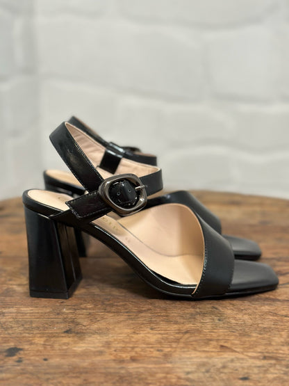 Nu-pieds à talons CAFE NOIR noir femme