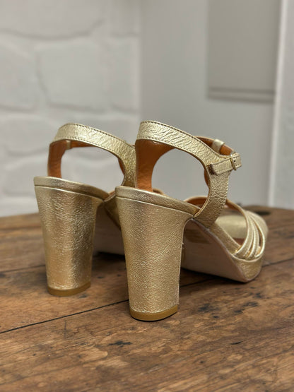 Nu-pieds à talons LES VENUES dorés Femme
