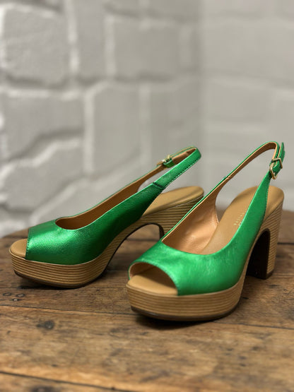 Nu-pieds à talons WEEK END by PEDRO MIRALLES Vert