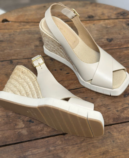 Nu-pieds compensés PALOMITAS by PALOMA BARCELO Beige femme