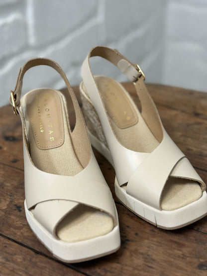 Nu-pieds compensés PALOMITAS by PALOMA BARCELO Beige femme