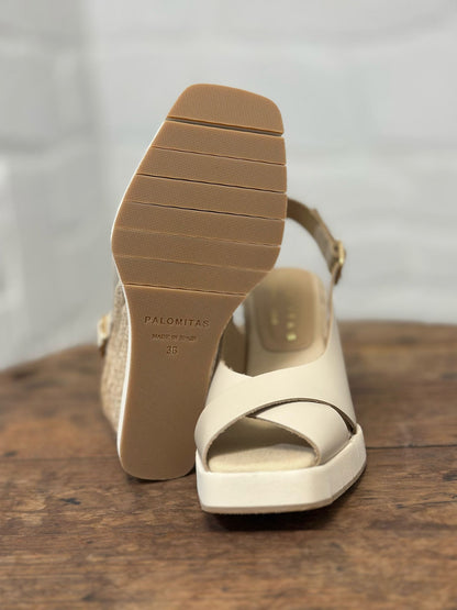 Nu-pieds compensés PALOMITAS by PALOMA BARCELO Beige femme