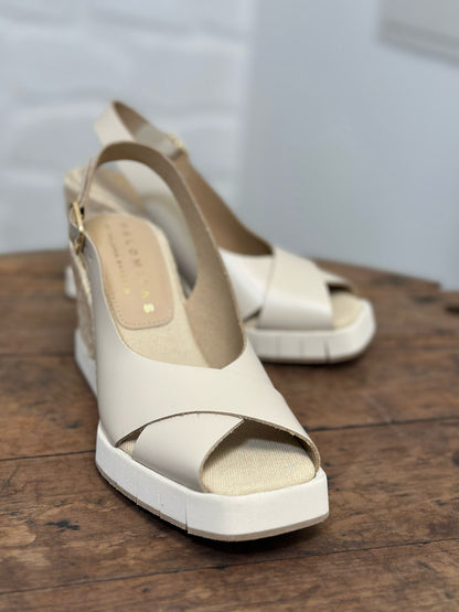 Nu-pieds compensés PALOMITAS by PALOMA BARCELO Beige femme