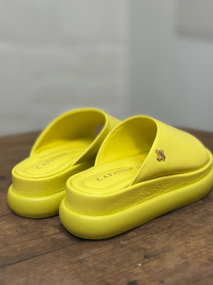 Nu-pieds plateforme CAFE NOIR Jaune femme
