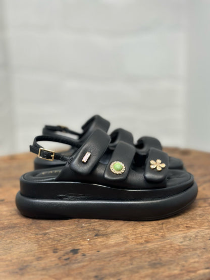 Nu-pieds plateforme CAFE NOIR Noir femme