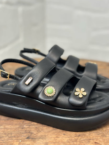 Nu-pieds plateforme CAFE NOIR Noir femme