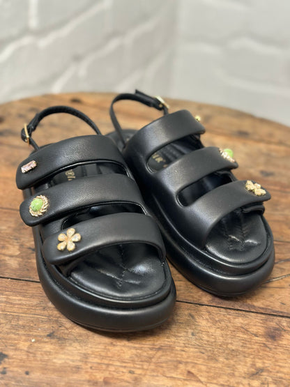 Nu-pieds plateforme CAFE NOIR Noir femme