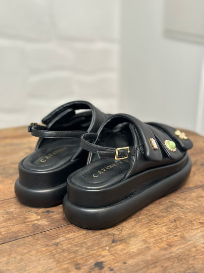 Nu-pieds plateforme CAFE NOIR Noir femme