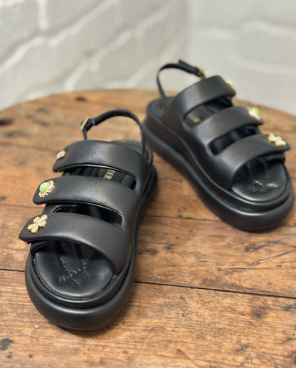 Nu-pieds plateforme CAFE NOIR Noir femme