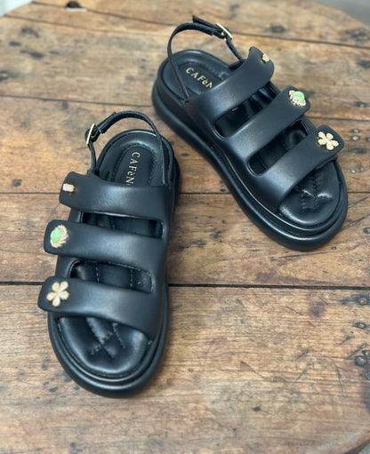 Nu-pieds plateforme CAFE NOIR Noir femme