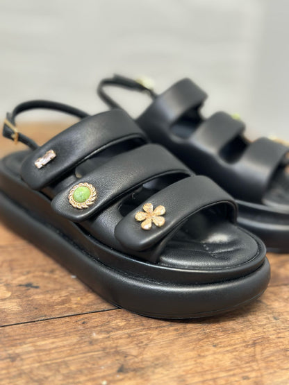 Nu-pieds plateforme CAFE NOIR Noir femme