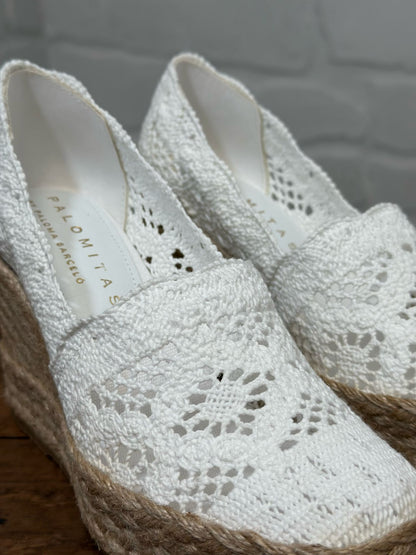 Talons compensés PALOMITAS by PALOMA BARCELO blanc femme