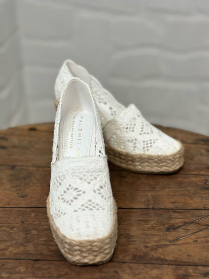 Talons compensés PALOMITAS by PALOMA BARCELO blanc femme